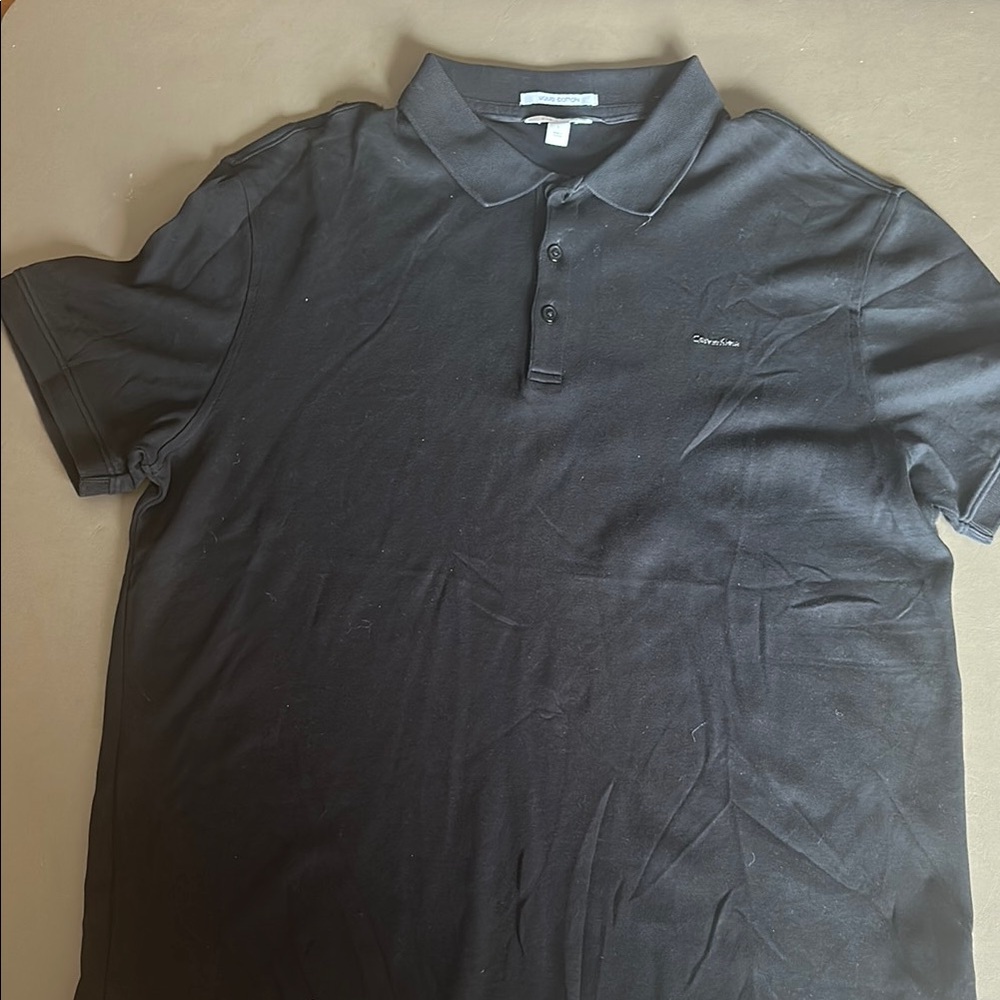 Calvin Klein Men's Black Polo Shirt